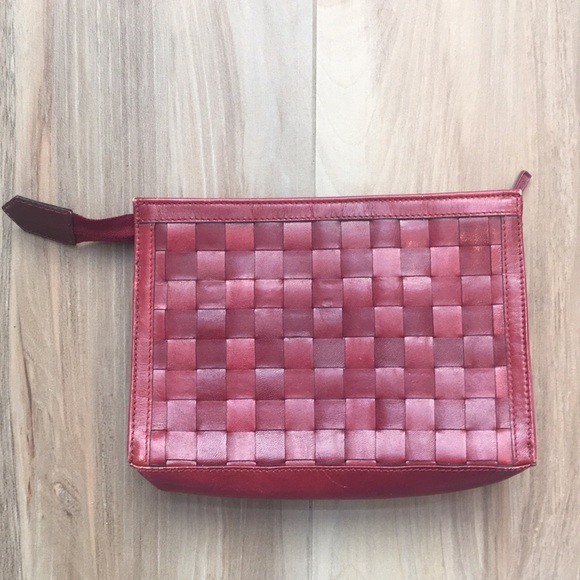 Handbags - Basketweave clutch